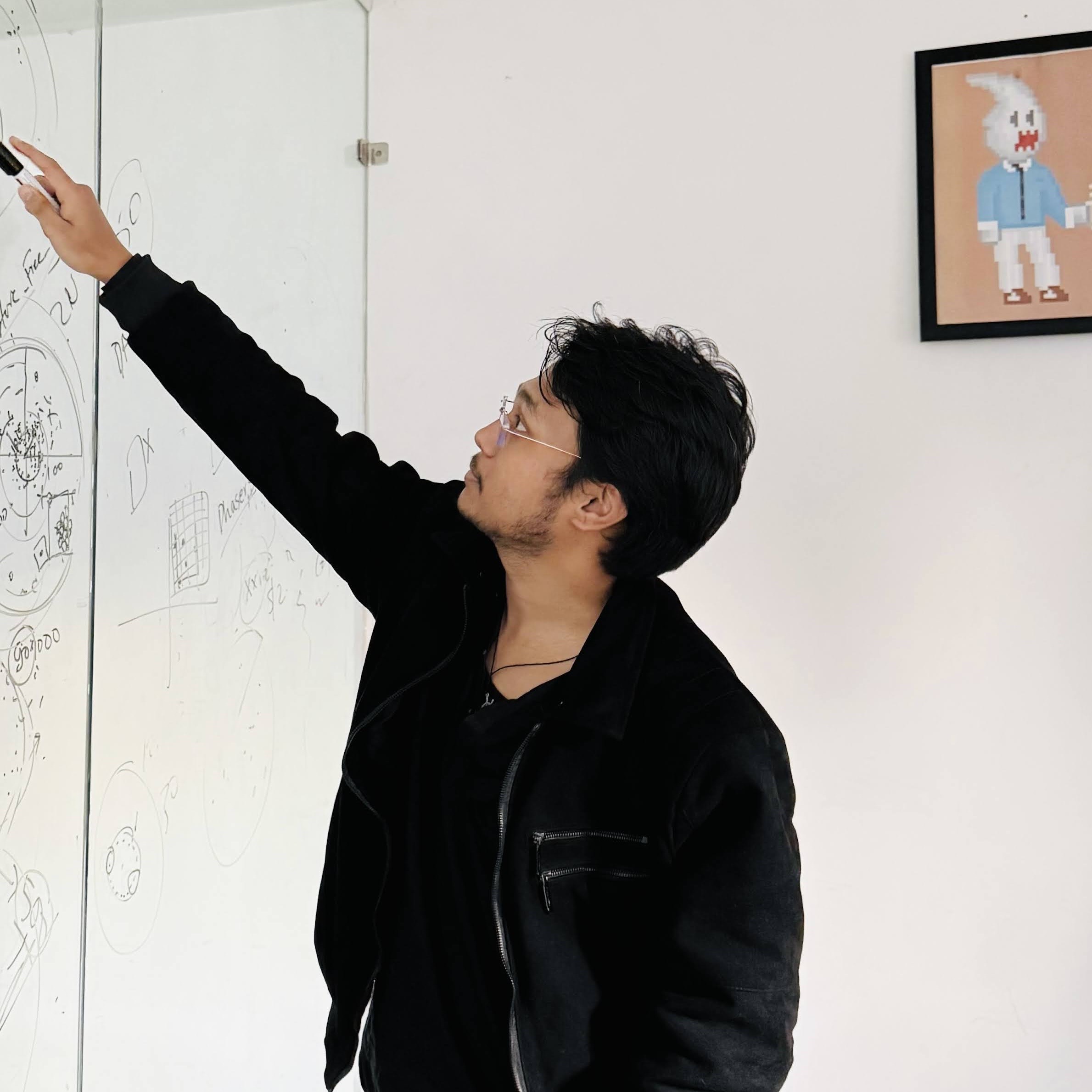 Prajeet Shrestha presenting